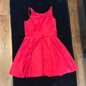 Ralph Lauren Satin Girls Red Party Dress sz 10